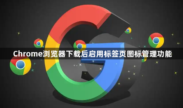 Chrome浏览器下载后启用标签页图标管理功能1