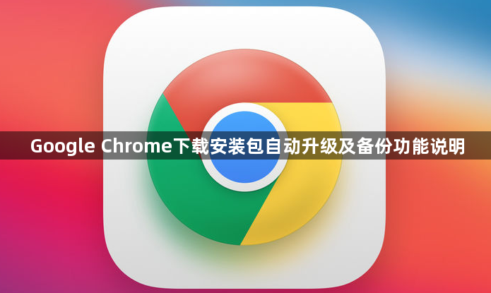 Google Chrome下载安装包自动升级及备份功能说明1
