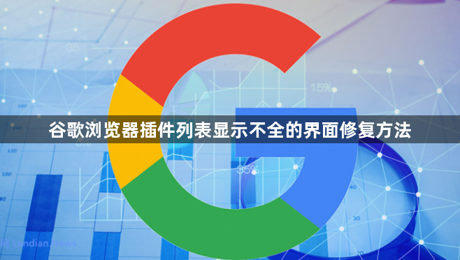 谷歌浏览器插件列表显示不全的界面修复方法1